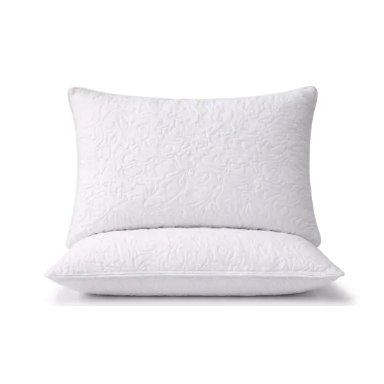 Set 2 Perne Somnart Somnia matlasata ajustabila, microfibră albă, 50 cm x 70 cm