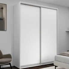 Dulap-cupeu Nex Home NX-1758, 180x220x60 cm, usi pal, Alb