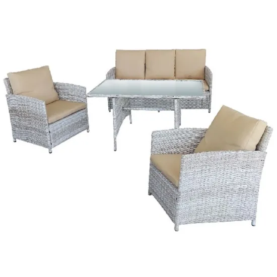 Set mobila de grădină Green Bay Monaco F5022, Bej