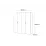 Шкаф Fabrik Home Hardy 4 двери, 180x55x220 см, Глиняный серый/Белый