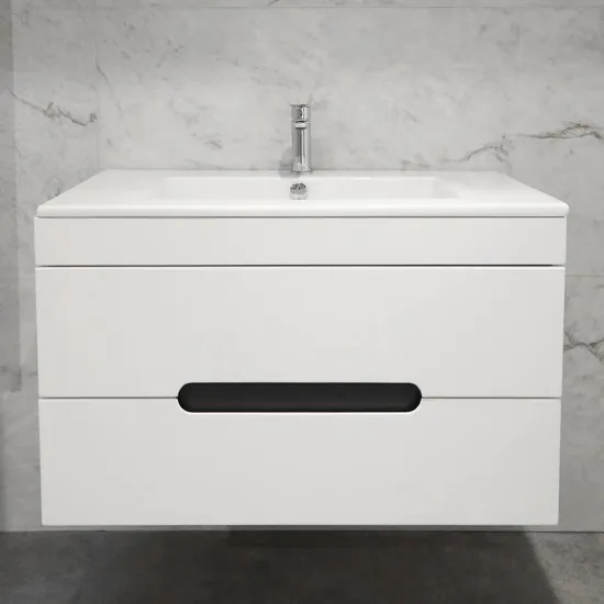 Dulap pentru lavoar Bayro Etna 86 cm, suspendat, Alb Mat (117519)