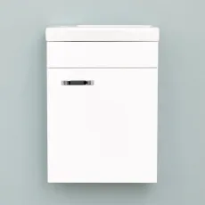 Dulap pentru baie Bayro Larra 40 suspendat fară lavoar, Alb Mat (122483)