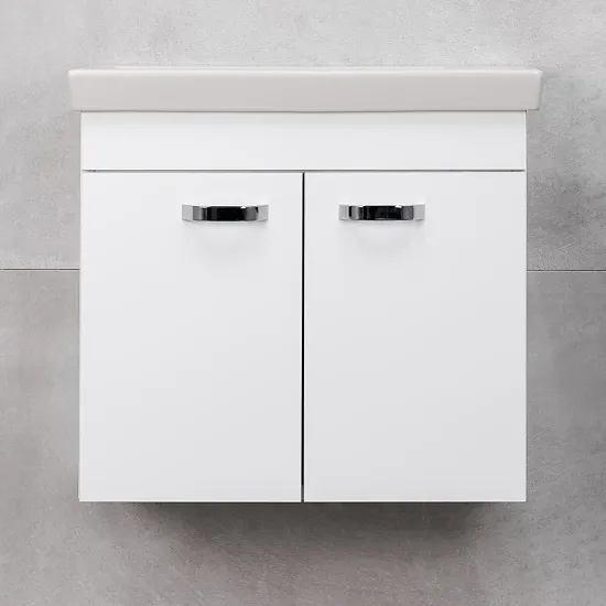 Dulap pentru baie Bayro Larra 60 suspendat fară lavoar, Alb Mat (122485)