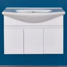 Dulap pentru baie Bayro Trend Duo 90 suspendat fară lavoar, Alb (113212)