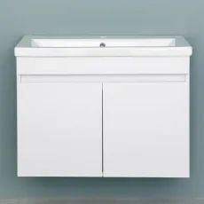 Dulap pentru baie Bayro Trend Duo 80 suspendat fară lavoar, Alb (113432)