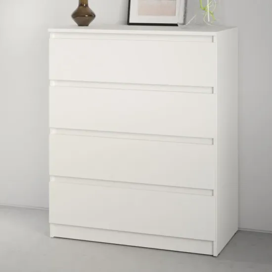 Comodă MBS Neo 4S, 80x43x98 cm, Alb (MBS-1070)