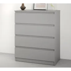 Comodă MBS Neo 4S, 80x43x98 cm, Gri (MBS-1079)