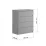 Comodă MBS Neo 4S, 80x43x98 cm, Casmir (MBS-1074)