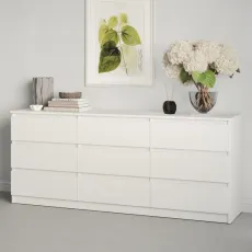 Comodă MBS Neo 9S, 180x43x75,5 cm, Alb (MBS-1320)
