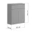 Pantofar MBS Neo, 80x35x95 см, Gri (MBS-1245)