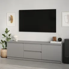 Comoda TV MBS Neo 2S2D, 150x43x53 см, Gri (MBS-1256)