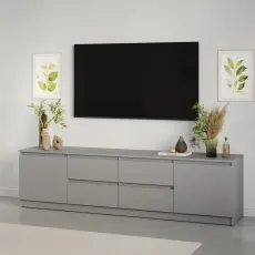 Comoda TV MBS Neo 4S2D, 200x43x53 см, Gri (MBS-1266)