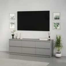Comoda TV MBS Neo 6S, 150x43x53 см, Gri (MBS-1285)