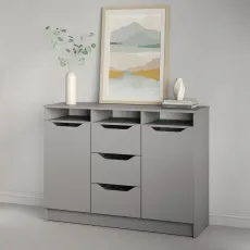 Comodă MBS 1200 Lilu, 121x40x89 cm, Gri (MBS-1335)