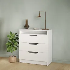 Comodă MBS 800 Лилу, 81x40x89 cm, Alb (MBS-1301)