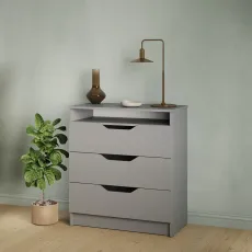 Comodă MBS 800 Лилу, 81x40x89 cm, Gri (MBS-1343)