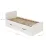 Pat MBS Lilu cu sertare, 90 x 200 cm, Alb (MBS-1303)