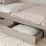 Pat MBS Lilu cu sertare, 90 x 200 cm, Casmir (MBS-1302)