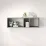 Raft de perete MBS Lilu, 110x27x34 cm, Gri (MBS-1366)