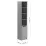 Dulap Penal MBS 1D Lilu, 40x40x210 cm Alb (MBS-1315)