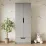 Dulap MBS 2D1S Lilu, 80x50x210 cm, Gri (MBS-1406)