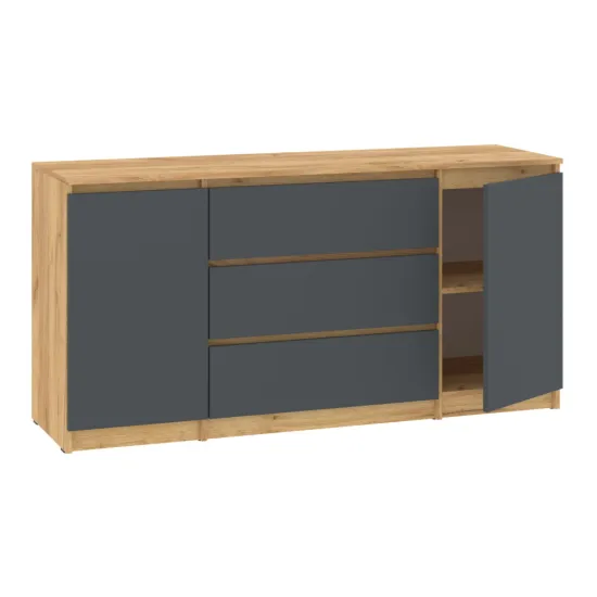 Comoda Pehotin НС-3+2, 120x45x75 cm, Antracit/Tahoe