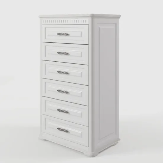 Comodă ML-Mobila Marsel 2 №17, 80x49x140 см, Alb/Stejar polar