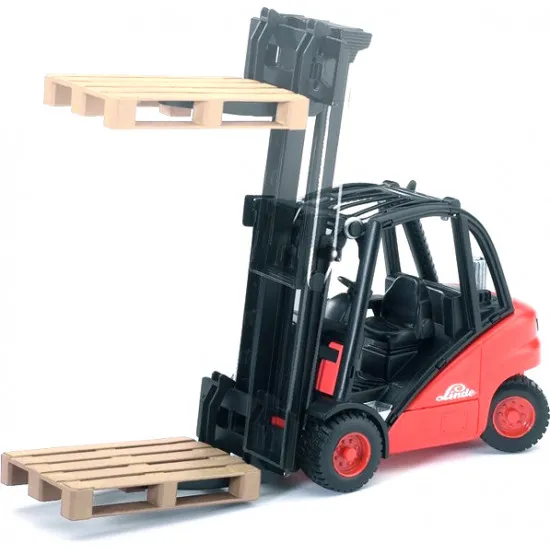 BRUDER Profi 02511 - Stivuitor Linde H30D cu 2 paleți