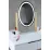 Столик туалетный Jumi LED CM-920576 с табуретом с зеркалом, Белый / Золотой