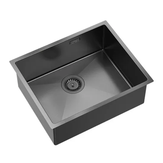 Chiuvetă de bucătărie Quadron Anthony 60, 540х440 mm, Grafit (MF5444PVDBST1)