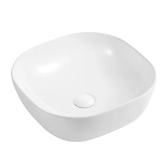 Lavoar pe blat Nomi Centro, 410x410x150 Alb (126393)
