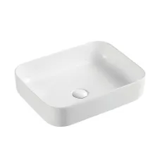 Lavoar pe blat Nomi Memoria, 500x390x140 Alb mat (126382)