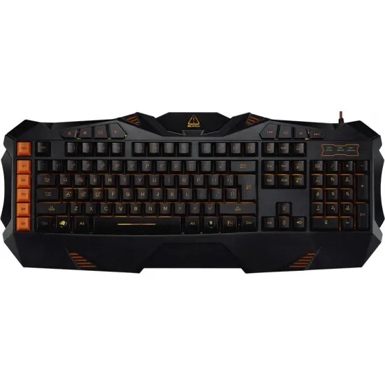 Клавиатура проводная Canyon Fobos Black/Orange