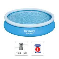 Бассейн надувной Bestway Fast Set 57274, Ø366x75 см, 5377 л