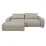 Canapea de colț Decoprim Loft Mini, colț stâng, Beige