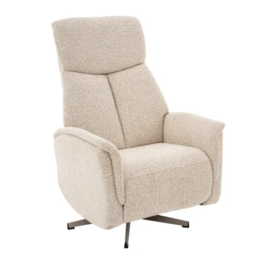 Fotoliu reclinabil DP Taren, ROM-010 Beige (Royal Boucle Natural)