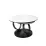 Masă de cafea Decoprim Dion, Ø45 cm, White Marble/Dark Bronze