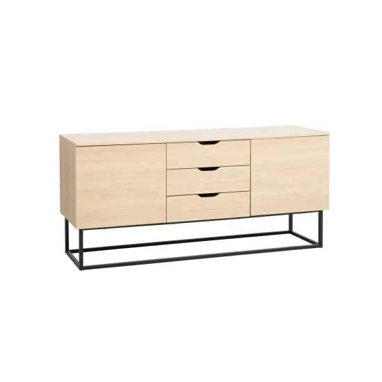 Комод Decoprim Vermont, 160x45x75 см, Stejar M37/Black
