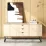 Комод Decoprim Vermont, 160x45x75 см, Stejar M37/Black
