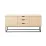 Комод Decoprim Vermont, 160x45x75 см, Stejar M37/Black