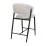 Scaun Decoprim Marcus Bar, Beige (OTE Harper 110)/Black Legs