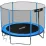 Trambulină GardenLine TRA9863, 252 cm, plasă externă, Black/Blue