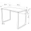 Masa de birou Showdeko Inna, 100x60 cm 100x60 cm, Retro Grey/Black Bute
