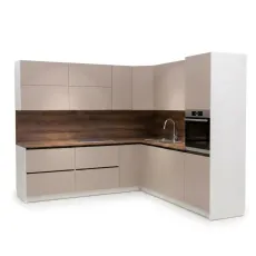 Модульная кухня Fabrik Home Livorno Uno 2.6x2.0 м, ЛДСП, Глиняный серый