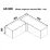 Modul superior Ambianta Bonita AS 900 antresol colt, MDF, Alb