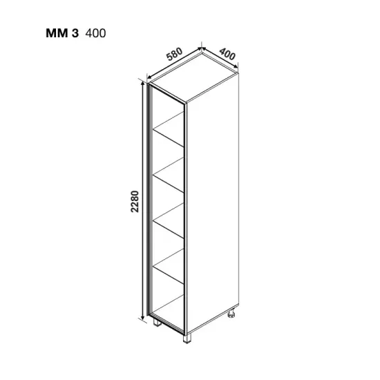 Modul inferior Ambianta Bonita/Gloria MM3 400, Cashmere