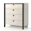 Комод с подсветкой Fabrik Home Clay 4 ящика, 100,4x50,2x112 см, Кашемир