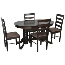 Set de sufragerie Eva HV-31N Chocolate + 4 GLORIA Chocolate/Ekea12 Dark Brown