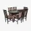 Set de sufragerie Eva Raffles Oval Chocolate + 6 Deepa R Chocolate/Ekea12 Dark Brown