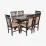 Set de sufragerie Eva Raffles Oval Chocolate + 6 Deepa R Chocolate/NV-3WP